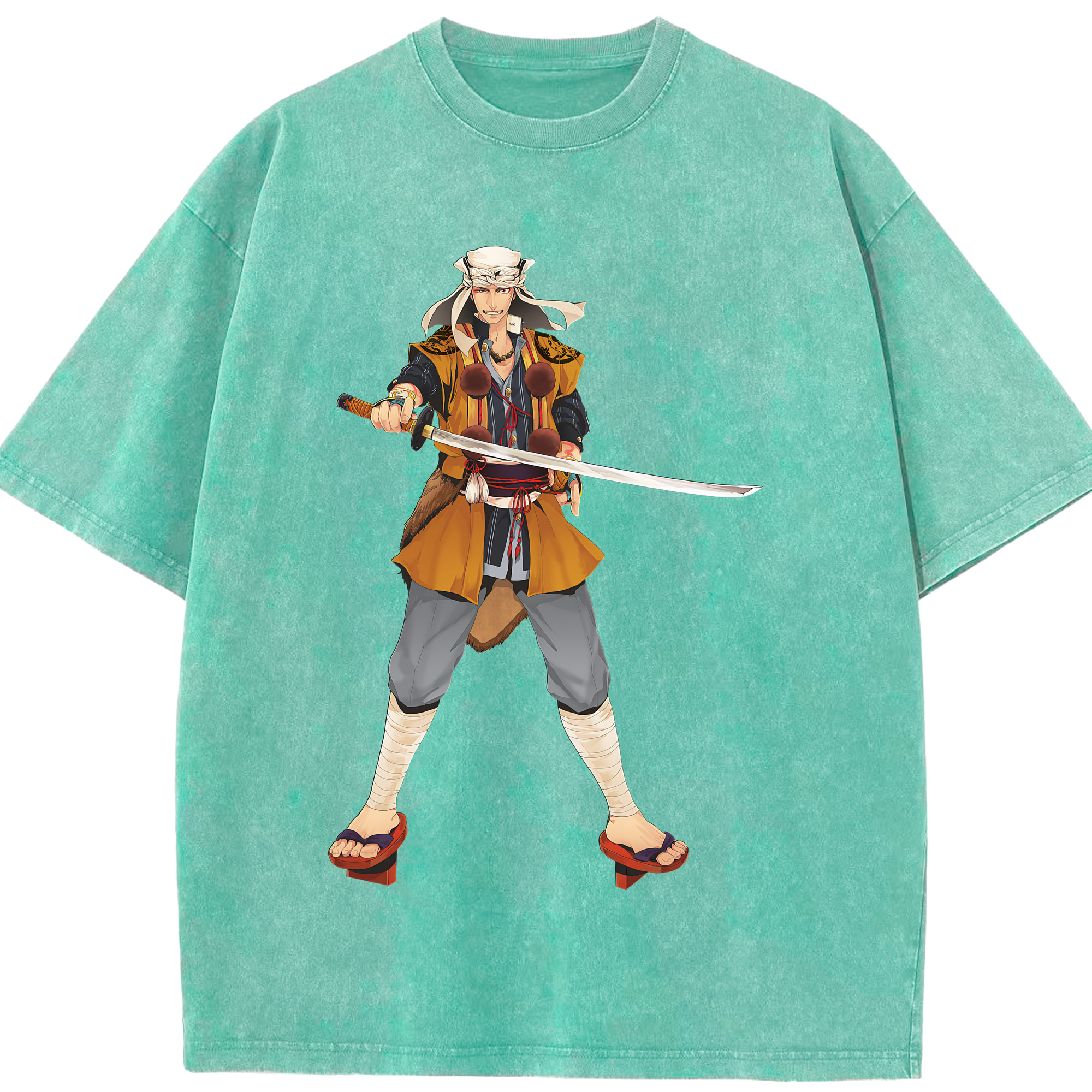 （画像用） 刀剣乱舞 Touken Ranbu 綿100% ヴィンテージ風 半袖Tシャツ（フロントプリント）